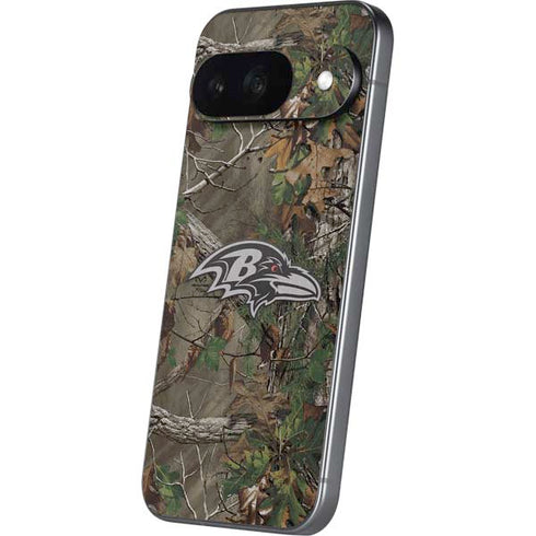 NFL Baltimore Ravens Realtree Xtra Green Camo Google Pixel 9 Skin